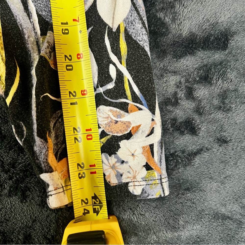 Floral Drape Rayon Long Sleeve‎ Stretch Mini 90s Style Grunge Babydoll Dress XL - Picture 13 of 14